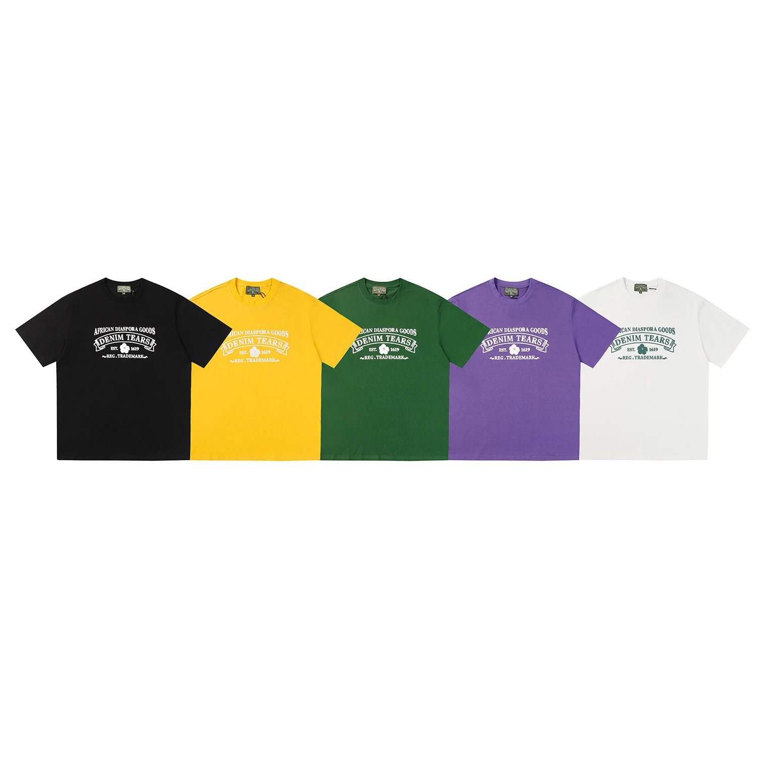 Denim Tears Matching Sets African Diaspora Goods logo graphic T-shirt and shorts set image 5