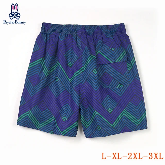 Psycho Bunny Swimwear Patterned drawstring swim shorts product detail image 7