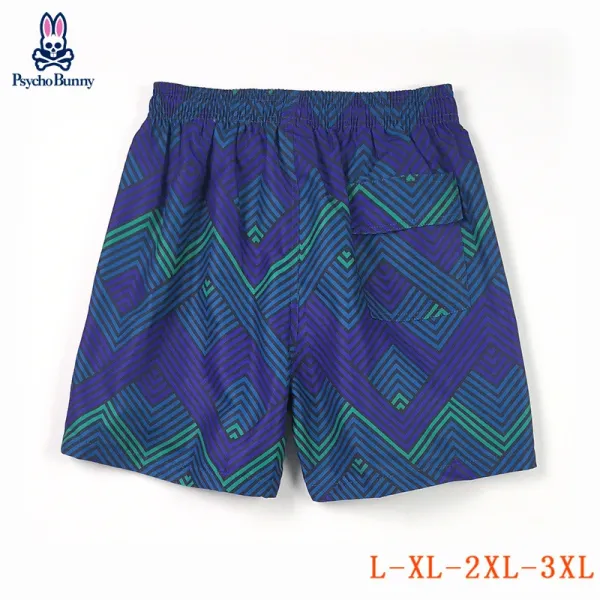 Design Psycho Bunny Swirl Dot Print Swim Shorts Blue Swimwear - 8