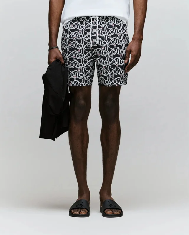 Psycho Bunny Shorts Drawstring with all-over graphic print product detail image 13