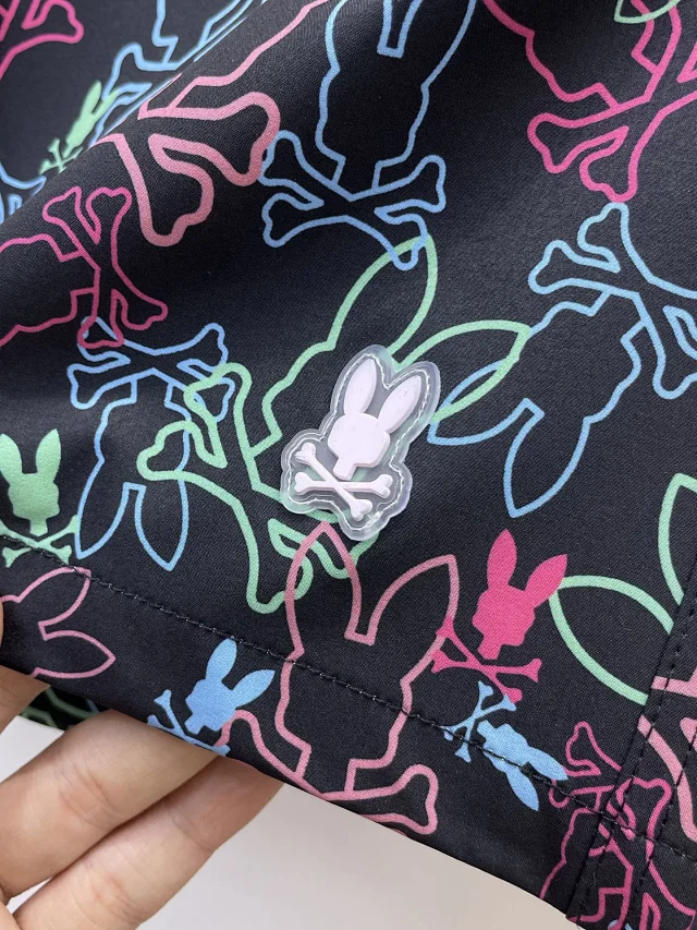 Psycho Bunny Shorts Rabbit Skull Print Drawstring product detail image 23
