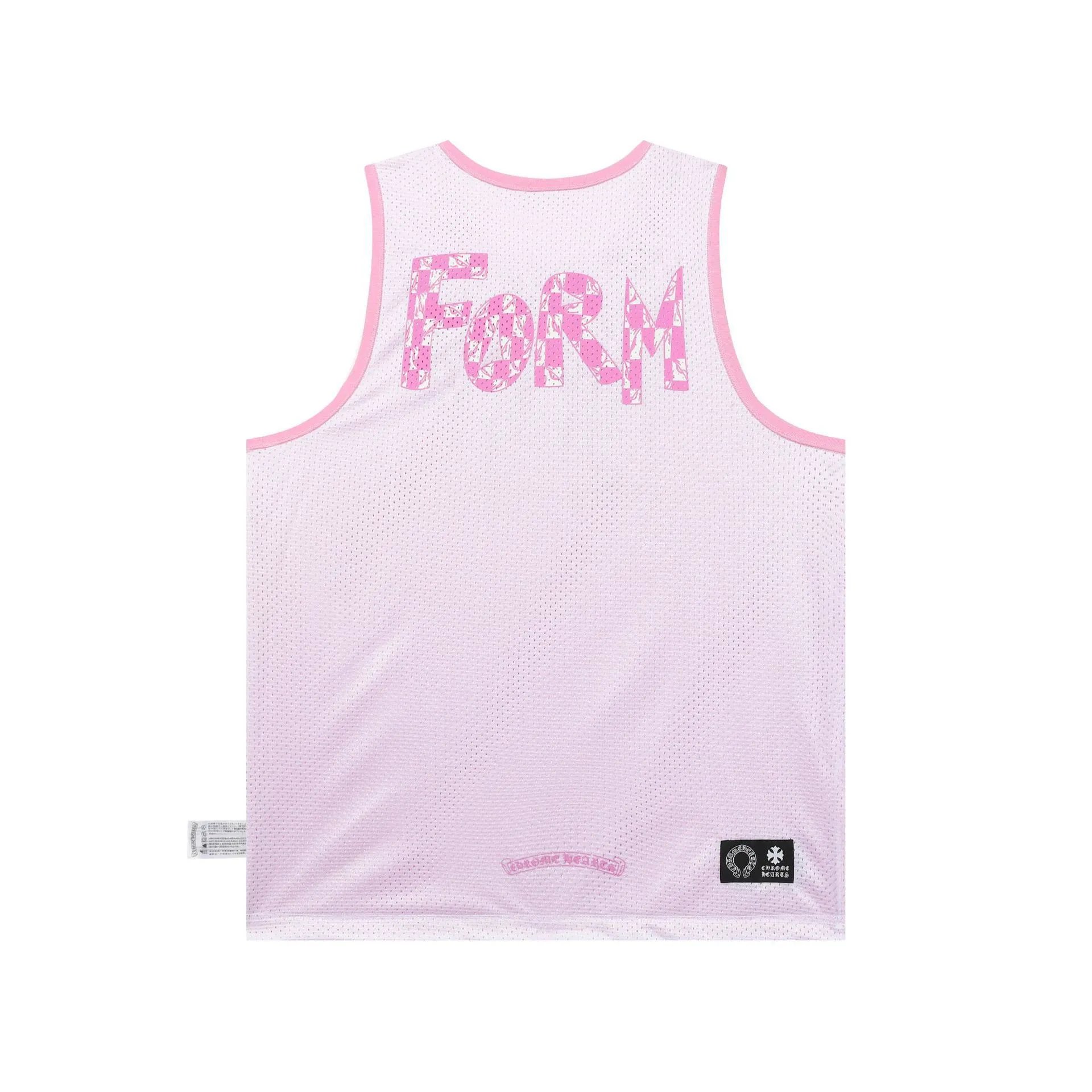 Design FORM Mesh Vest Top Pink Vest Top - 14