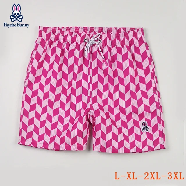 Psycho Bunny Swimwear Patterned drawstring swim shorts product detail image 16