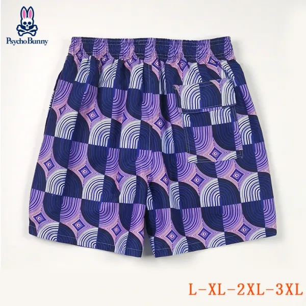 Design Psycho Bunny Swirl Dot Print Swim Shorts Blue Swimwear - 12