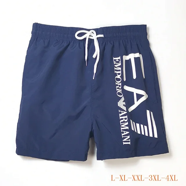 EA7 Emporio Armani Swimwear Logo Print Drawstring Swim Shorts product detail image 4