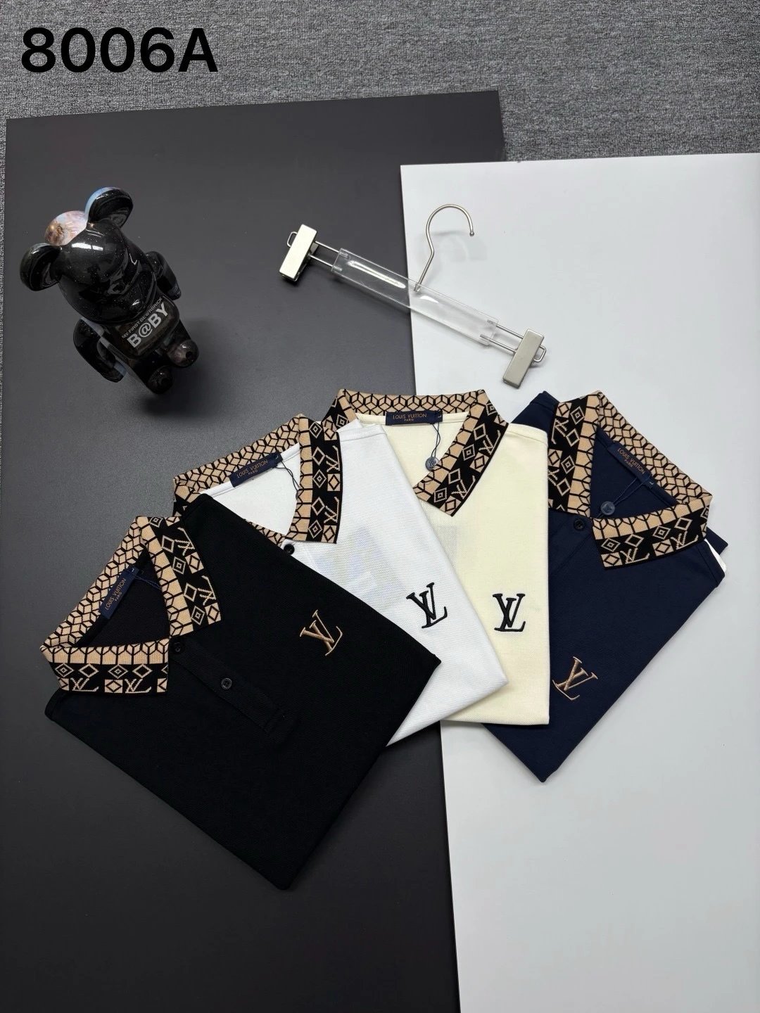 Louis Vuitton Multicolor Floral Logo White Polo Polo Shirt - 3