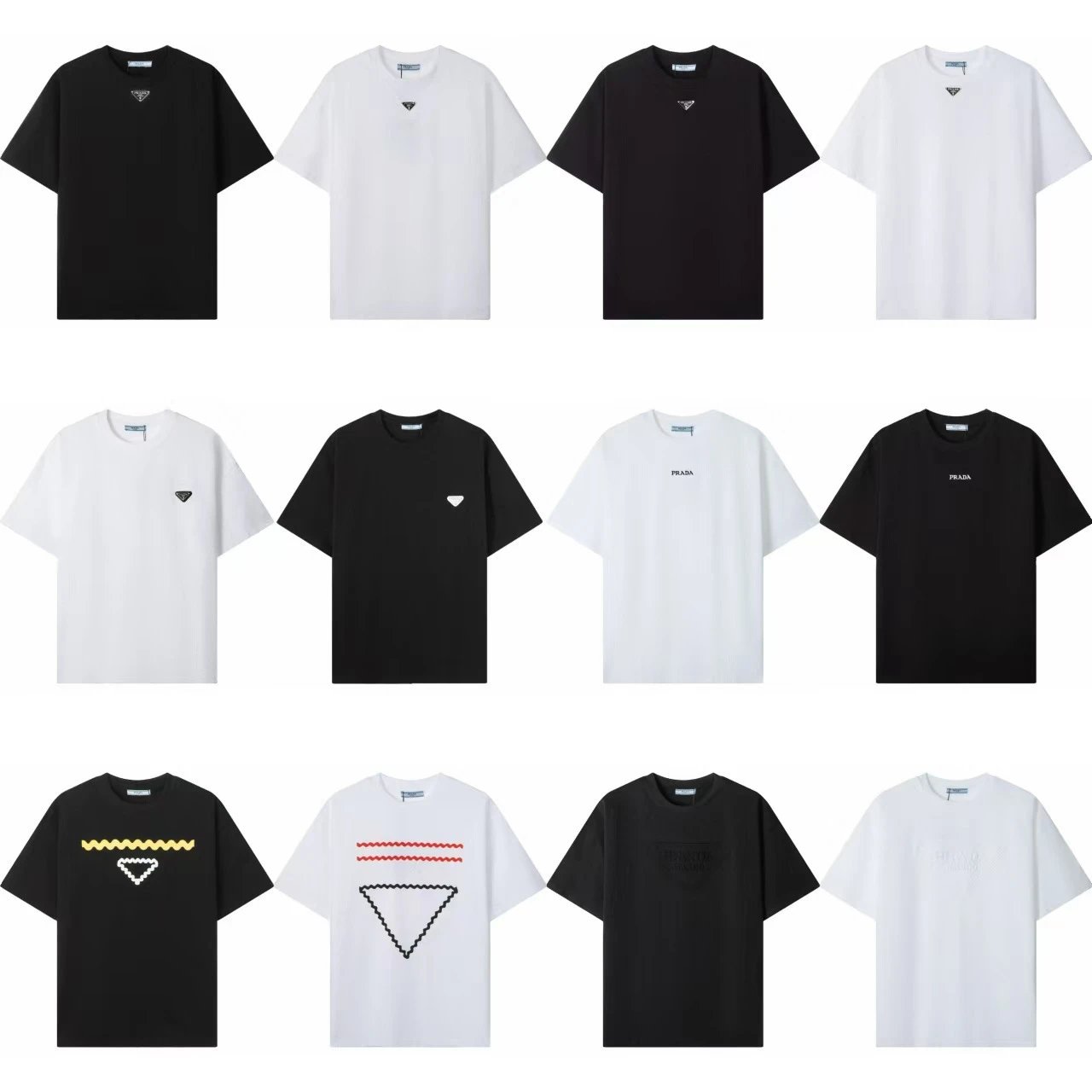Prada Embossed Logo White T-Shirt - 3