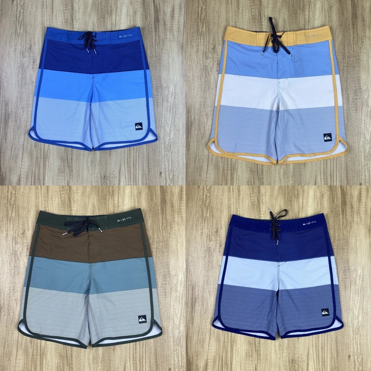 Quick Dry Stretch Men's Summer Casual Loose Straight Surf Beach Shorts