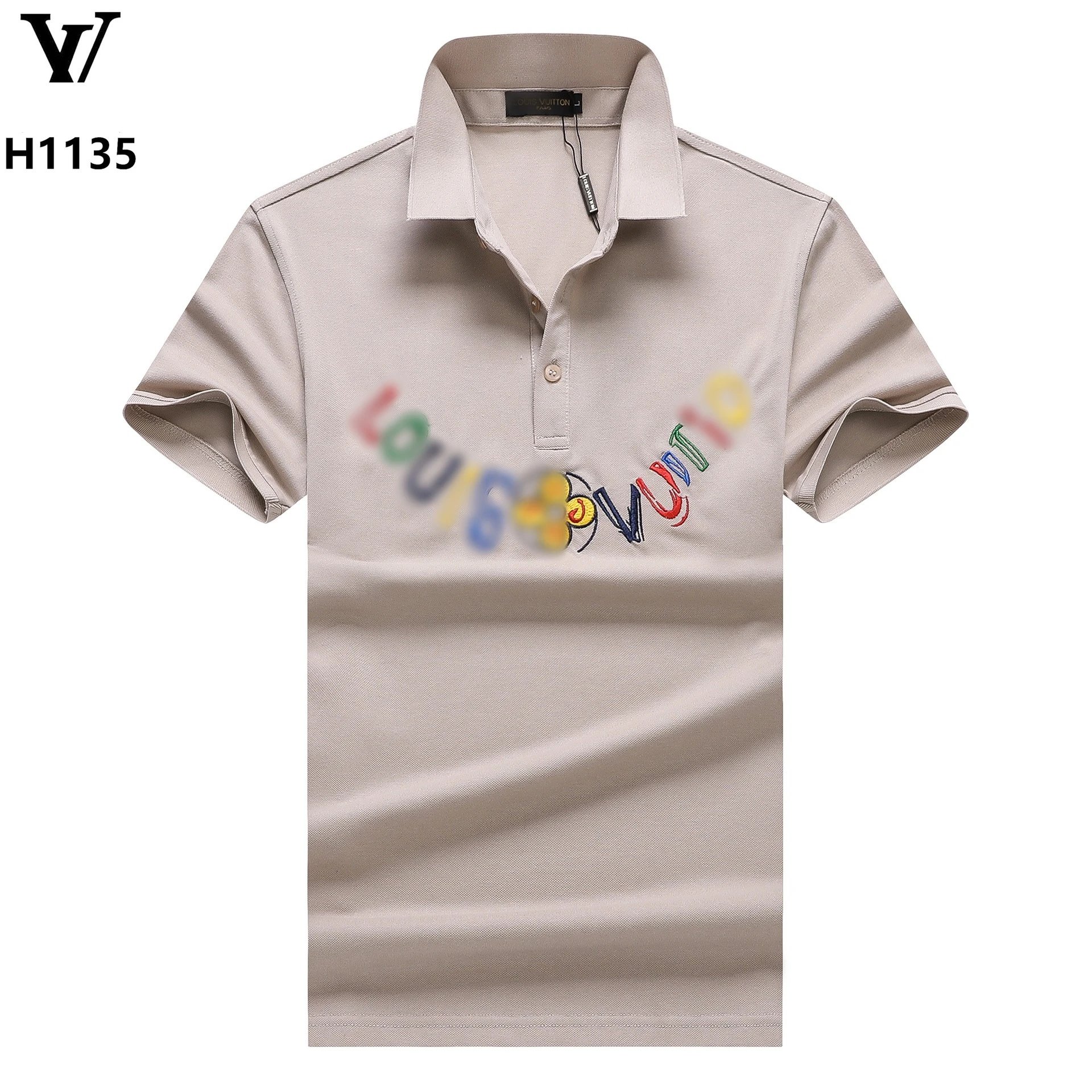 Louis Vuitton Multicolor Floral Logo White Polo Polo Shirt - 10