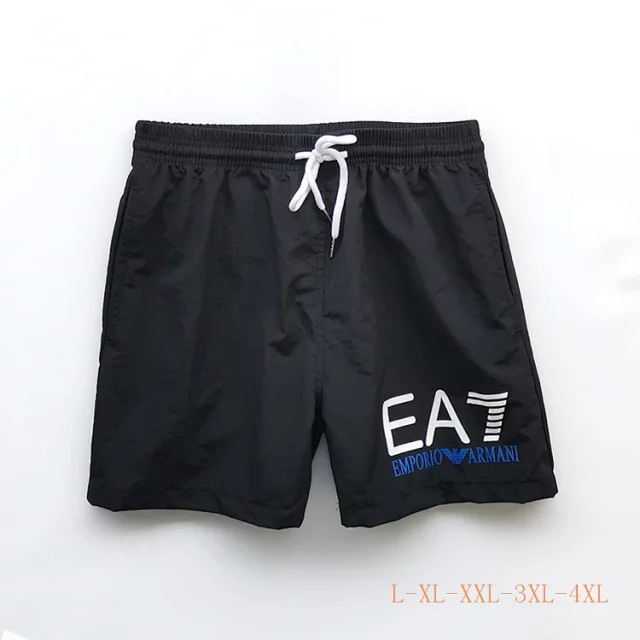 EA7 Emporio Armani Swimwear Logo Print Drawstring Swim Shorts product detail image 11