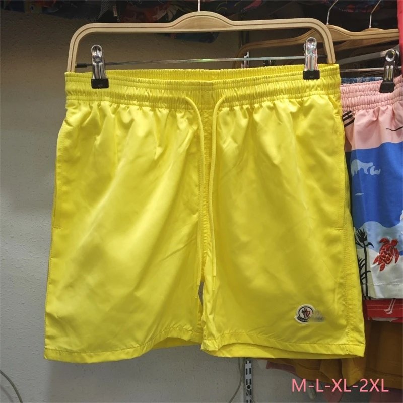 Moncler Shorts Drawstring nylon — M08 Yellow