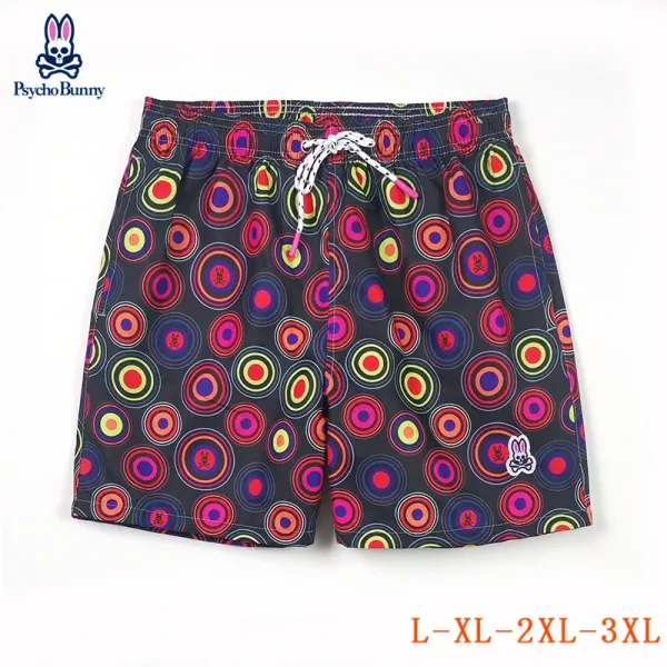 Design Psycho Bunny Swirl Dot Print Swim Shorts Blue Swimwear - 9
