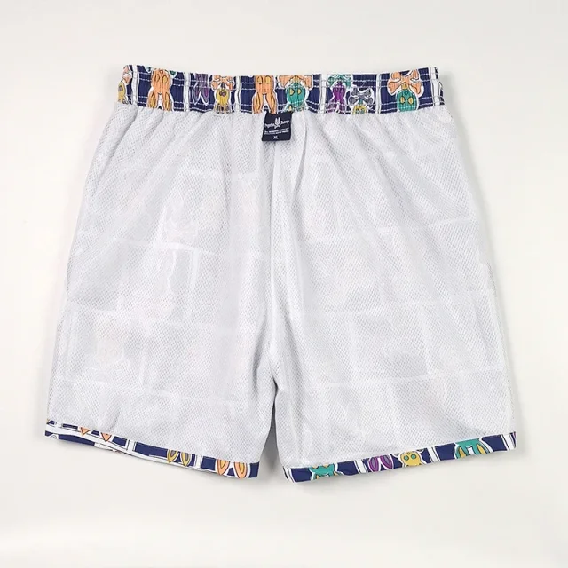 Psycho Bunny Swimwear Patterned drawstring swim shorts product detail image 18