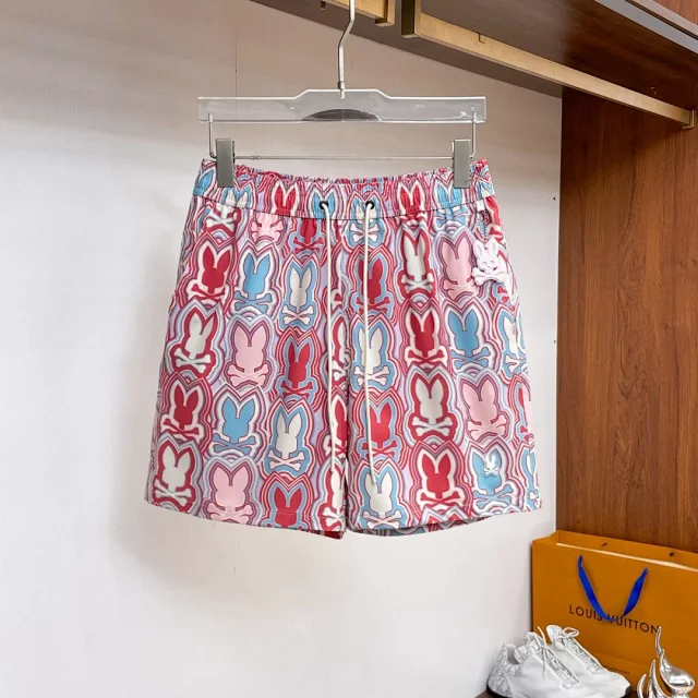 Psycho Bunny Shorts Drawstring with all-over graphic print product detail image 8