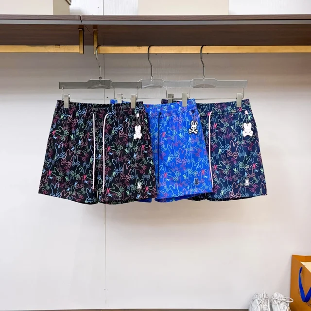 Psycho Bunny Shorts Rabbit Skull Print Drawstring product detail image 19
