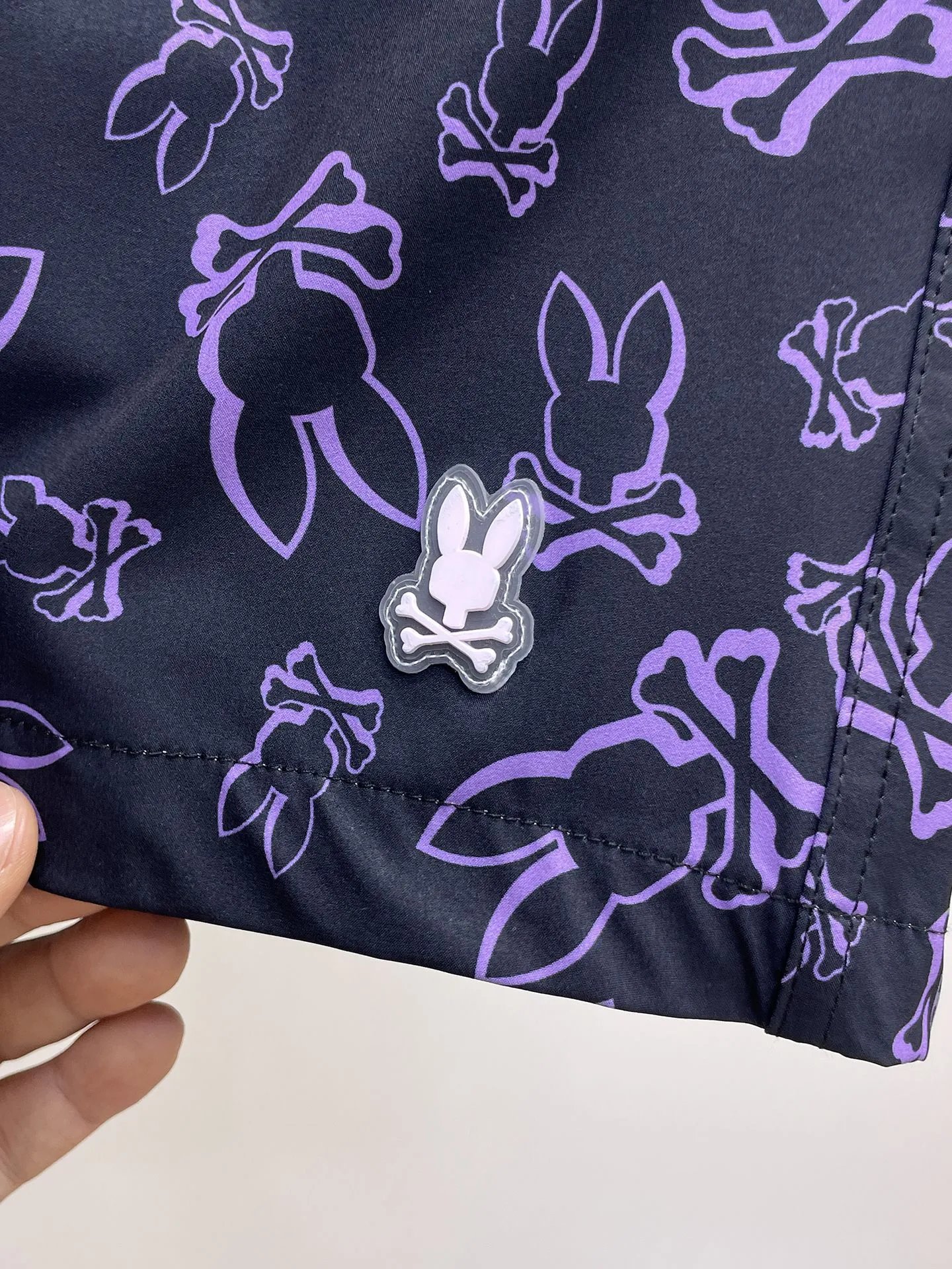 Human Made Rabbit Skull Print Shorts Black - 5