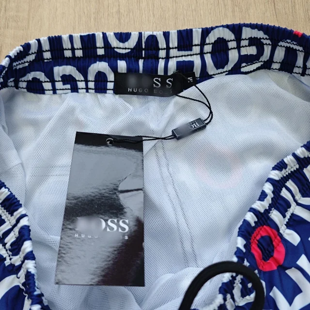 HUGO Shorts Allover logo-print drawstring product detail image 6