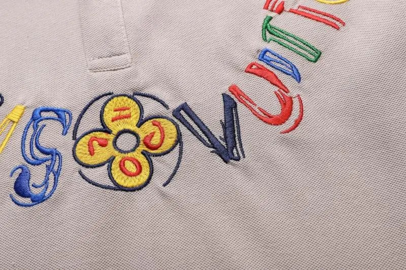 Louis Vuitton Multicolor Floral Logo White Polo Polo Shirt - 15