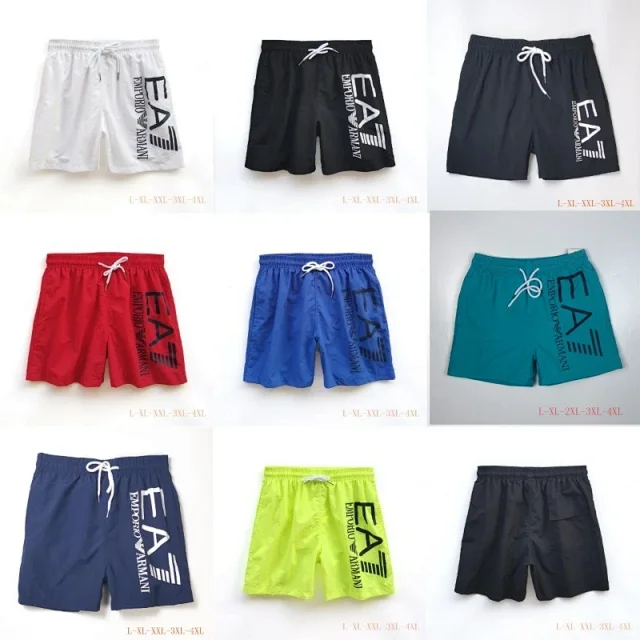 EA7 Emporio Armani Swimwear Logo Print Drawstring Swim Shorts product detail image 2