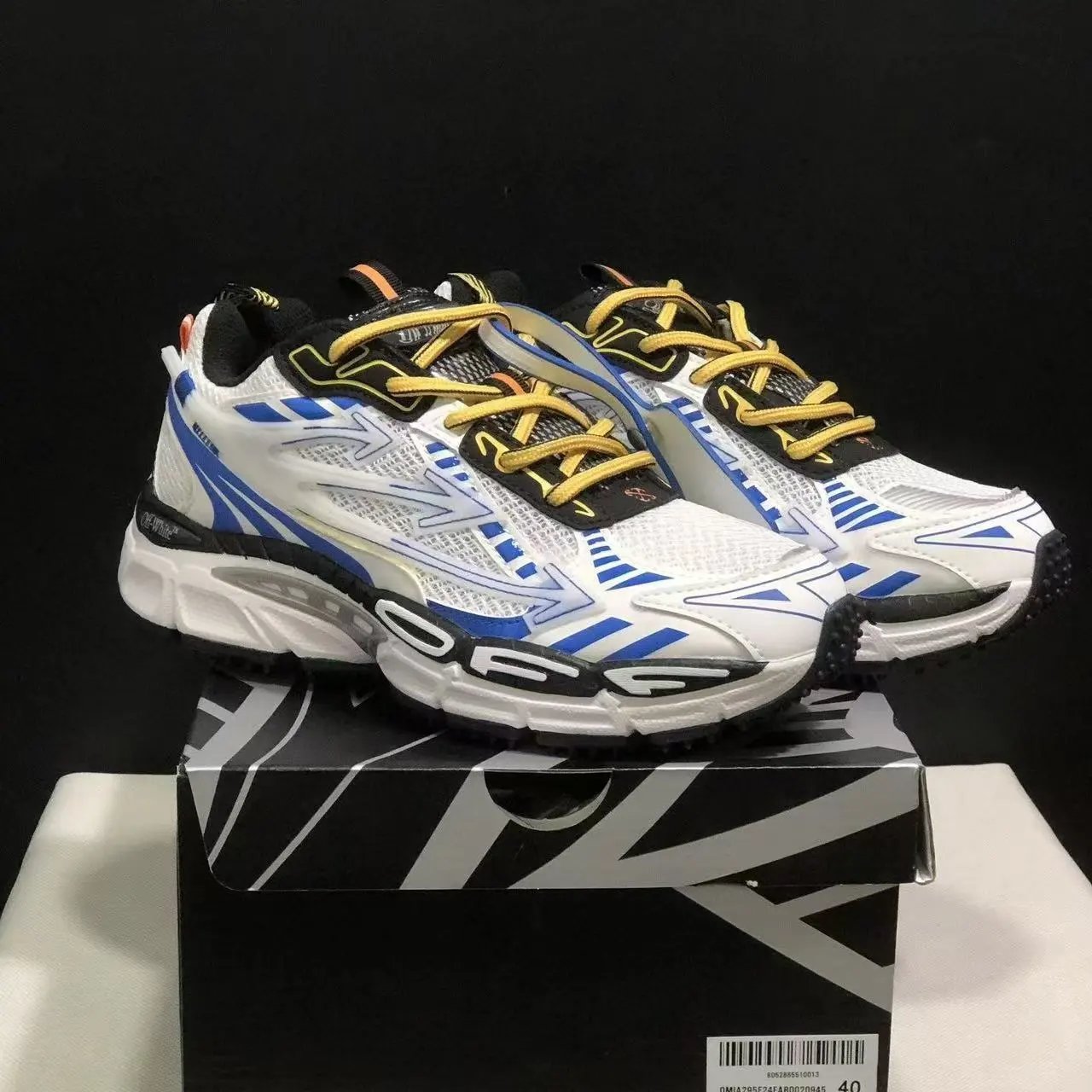 Off-White Sneakers Be Right Back chunky mesh with arrow overlays image 1