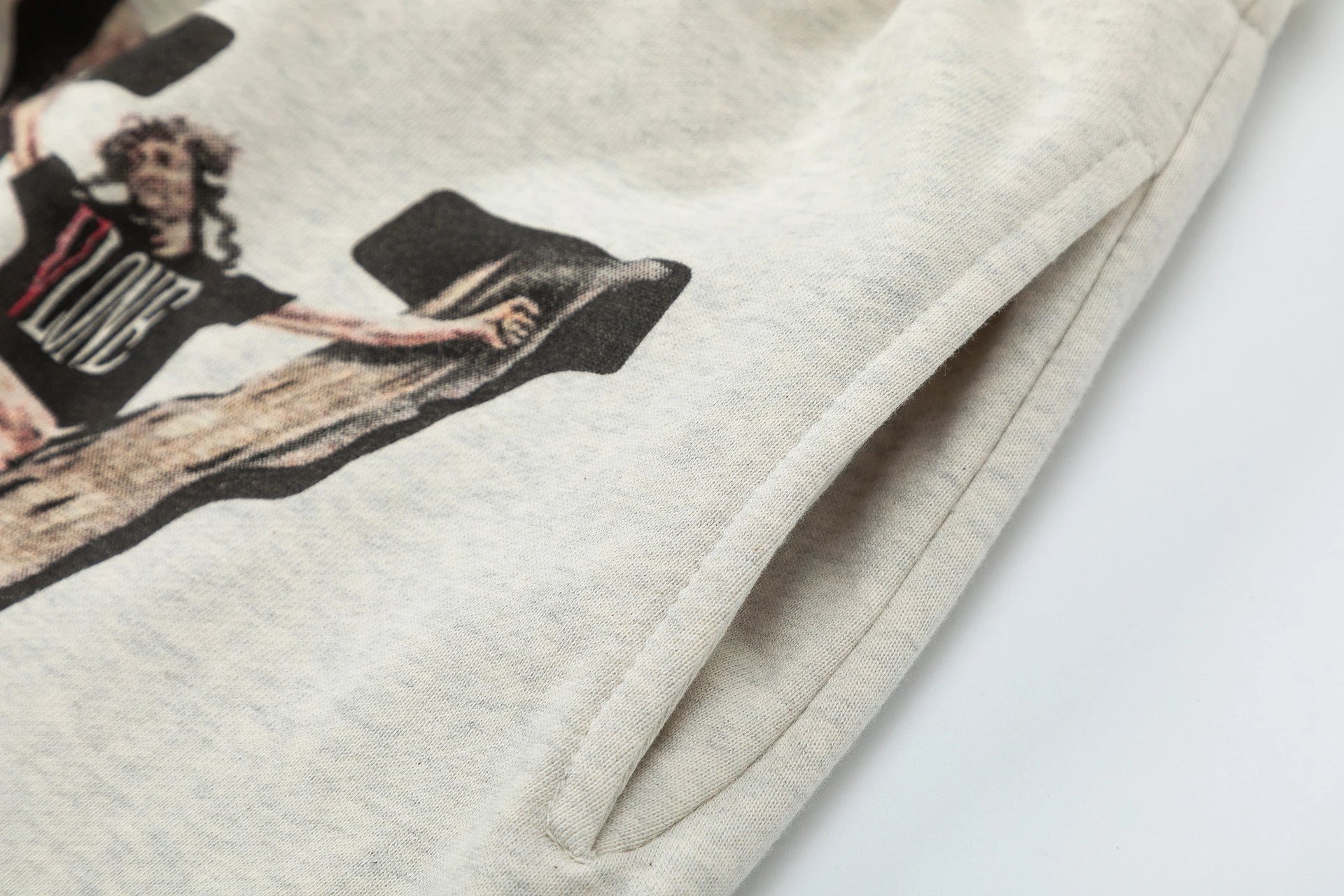 Fear of God Essentials Saint Vaint Graphic Shorts Gray - 8