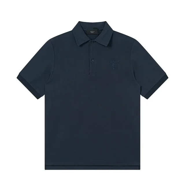 Unbranded Shirts Short-Sleeve Polo Shirt with Contrast-Trim Collar product detail image 10
