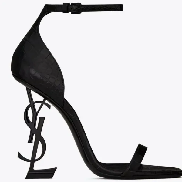 Saint Laurent Tribute Patent Leather Black Stilettos - 9