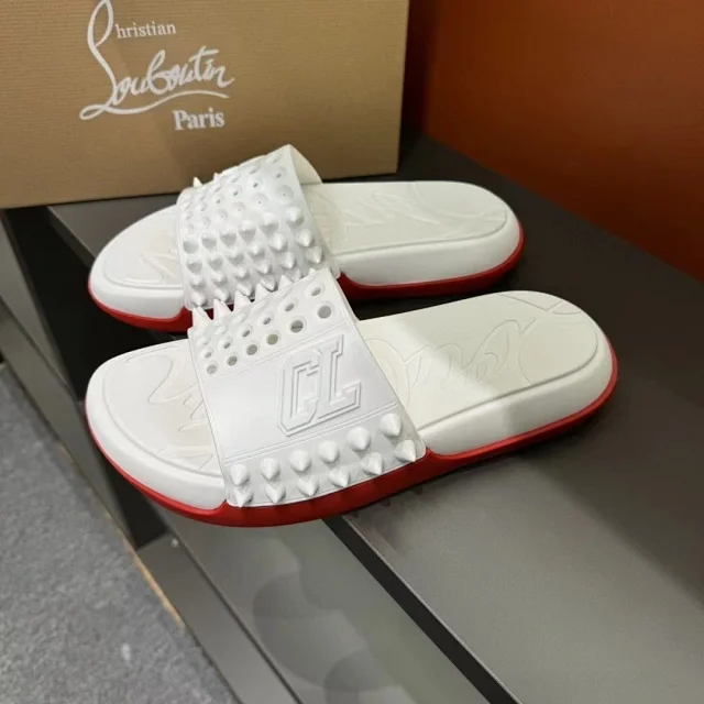 Christian Louboutin Sandals Studded Rubber Slide product detail image 5
