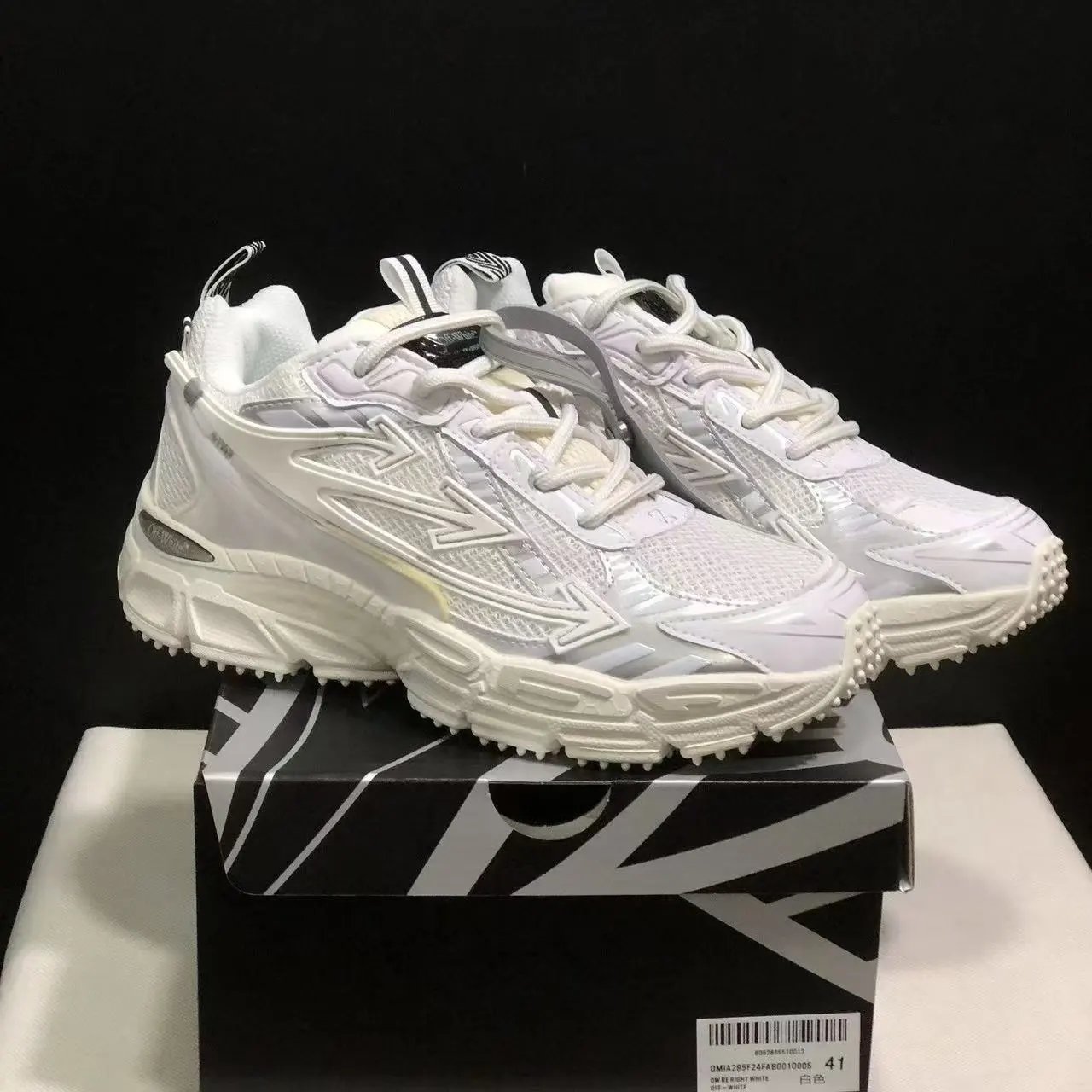 Off-White Sneakers Be Right Back chunky mesh with arrow overlays image 4