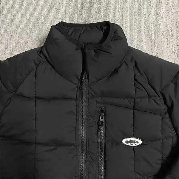 Design Puffer Jacket Olive Green Down Jacket - 14