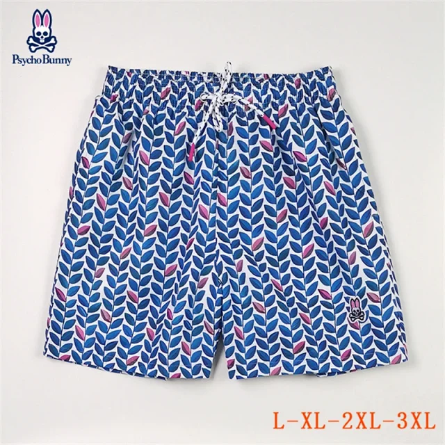 Psycho Bunny Swimwear Patterned drawstring swim shorts product detail image 4