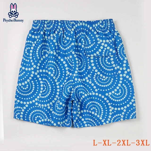 Psycho Bunny Swimwear Patterned drawstring swim shorts product detail image 15