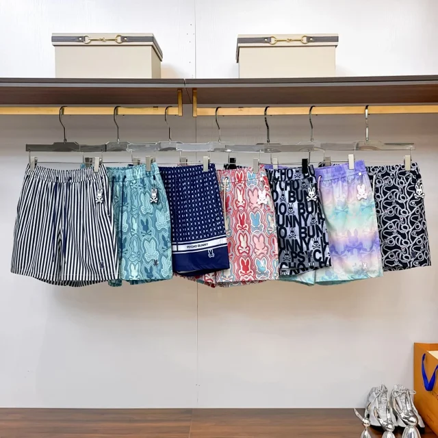 Psycho Bunny Shorts Drawstring with all-over graphic print product detail image 2