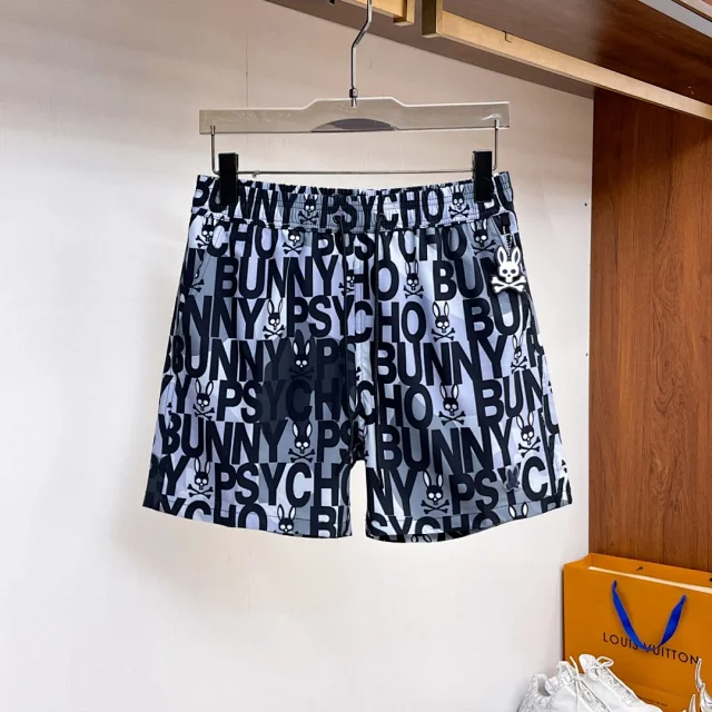 Psycho Bunny Shorts Drawstring with all-over graphic print product detail image 7