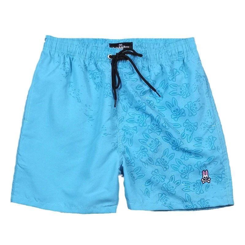 Psycho Bunny Swimwear Men's drawstring swim shorts with skull print image 5