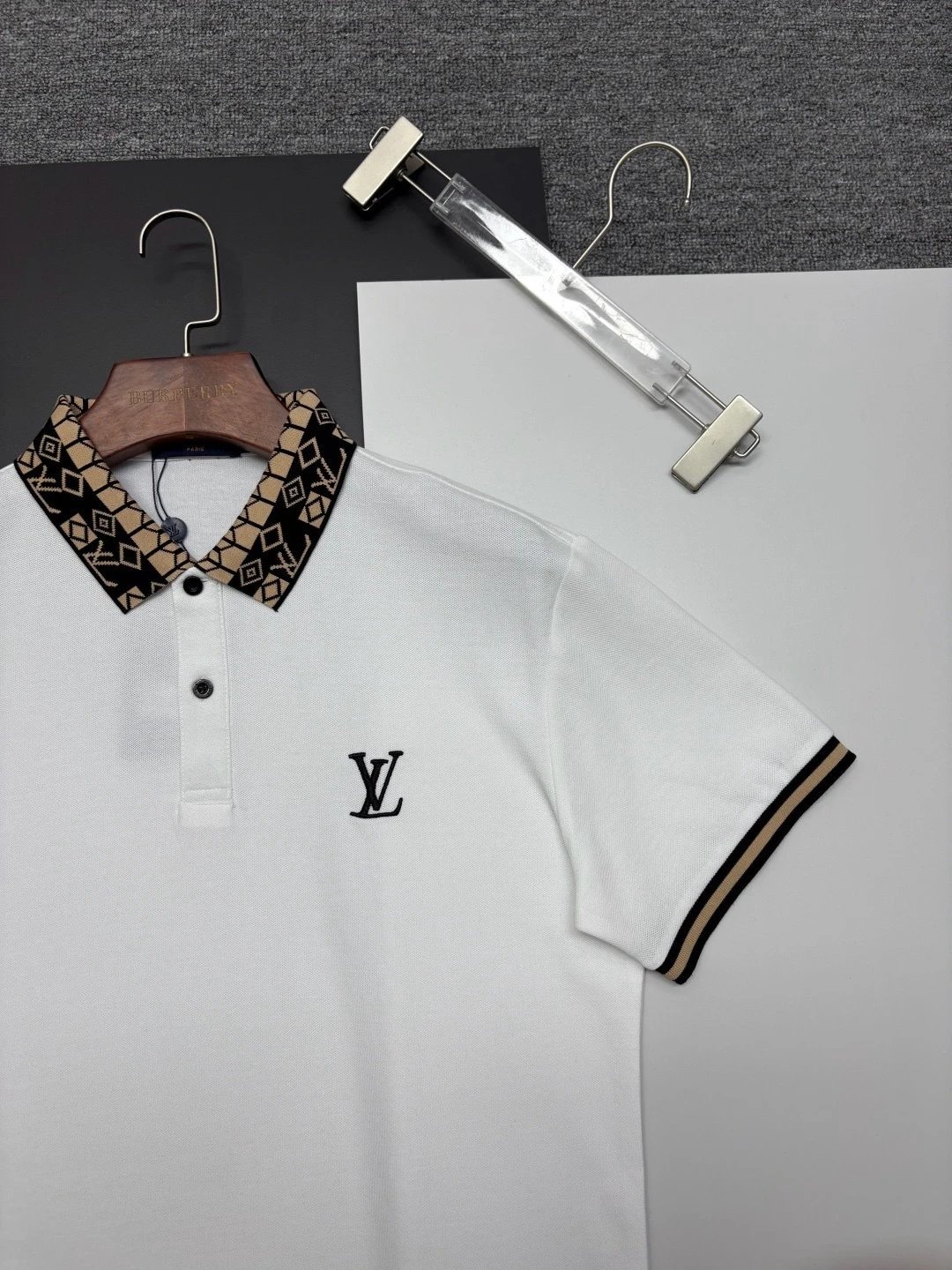 Louis Vuitton Multicolor Floral Logo White Polo Polo Shirt - 6