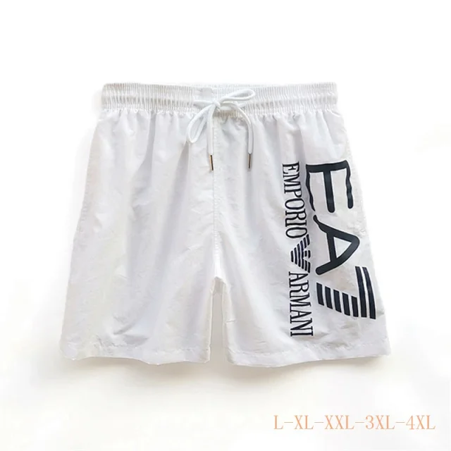 EA7 Emporio Armani Swimwear Logo Print Drawstring Swim Shorts product detail image 3