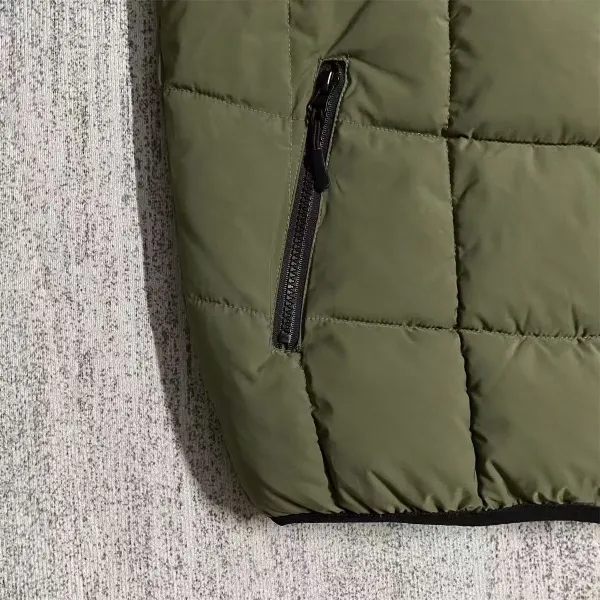 Design Puffer Jacket Olive Green Down Jacket - 12