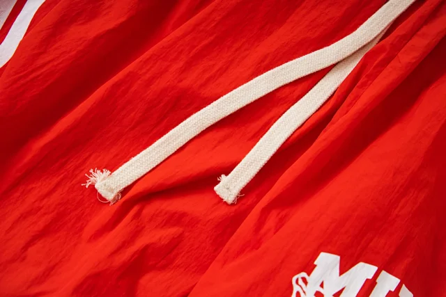 Mixed Emotion Trousers Striped Nylon Track Pants with Cupid Graphic product detail image 4