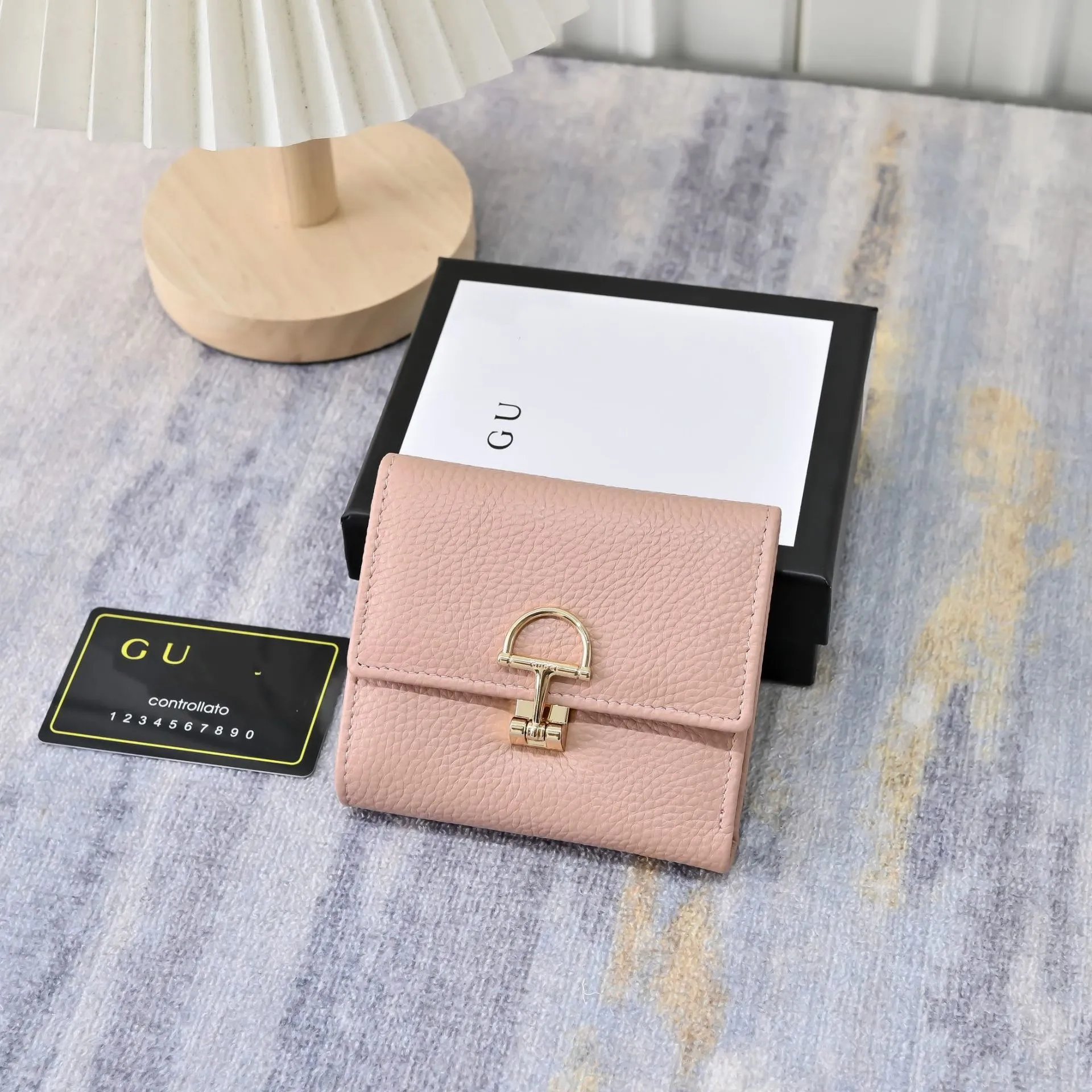 Gucci Horsebit Mini Wallet Black Leather Short Wallet - 3