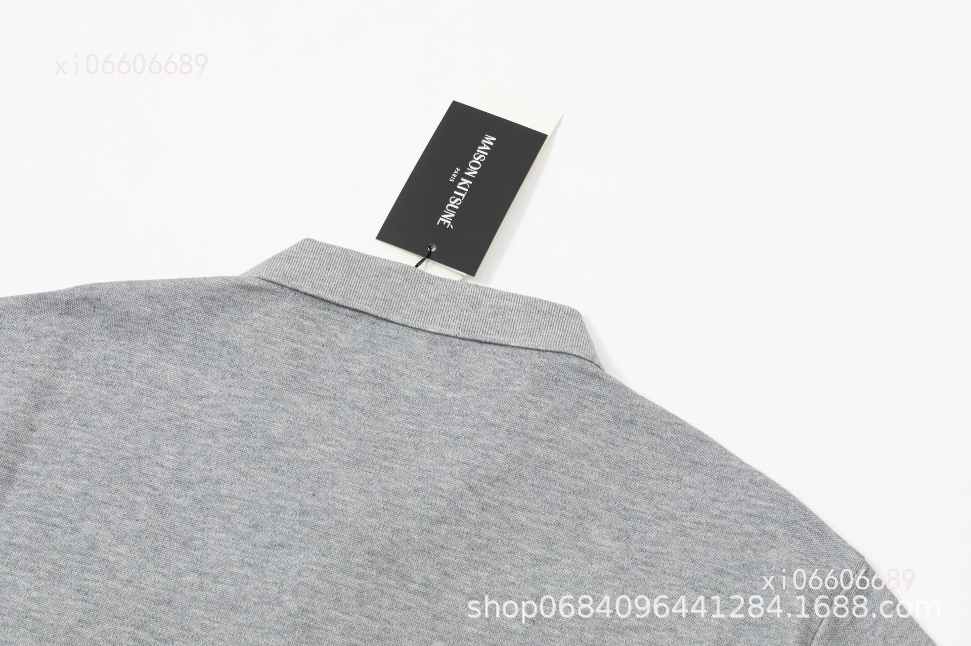 Maison Kitsuné Double Fox Embroidered Polo Black Polo Shirt - 24