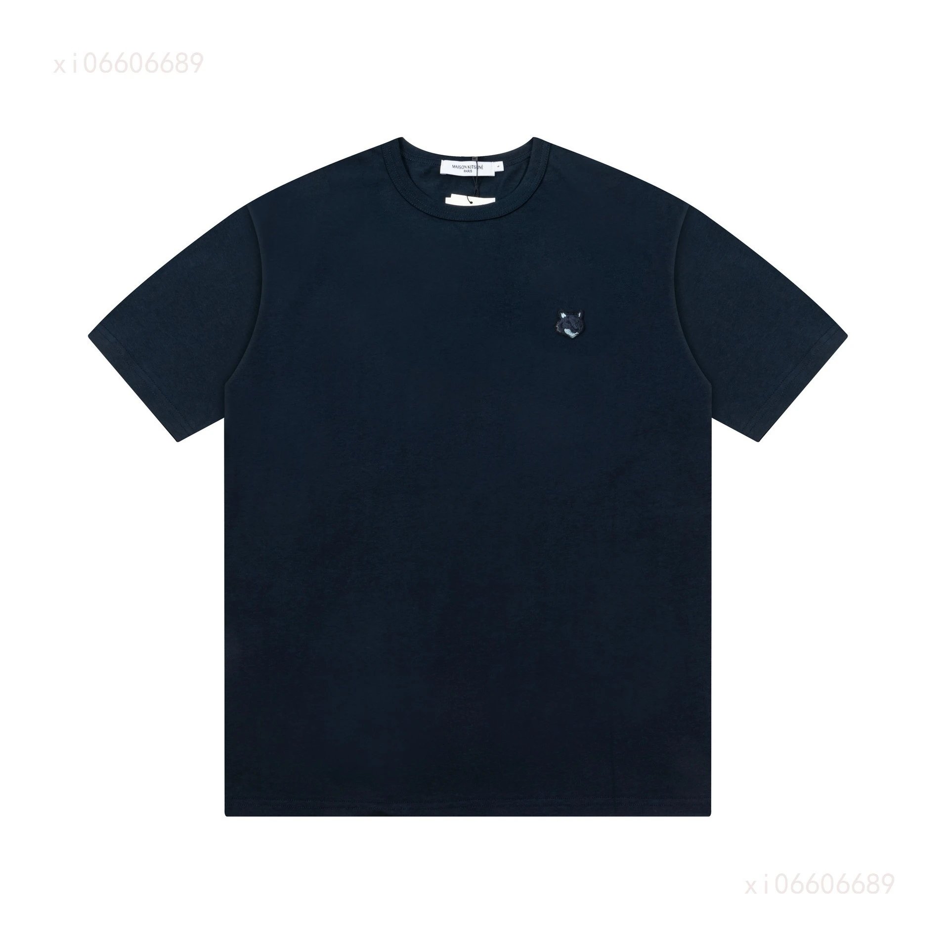 Maison Kitsuné Double Fox Embroidered Polo Black Polo Shirt - 32