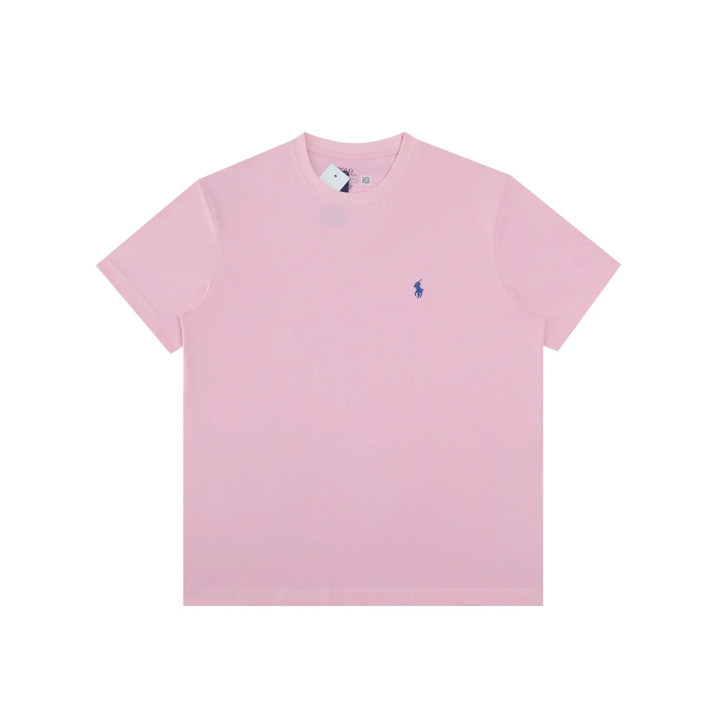 Polo Ralph Lauren T-Shirts Crew Neck Embroidered Pony Logo — Pink