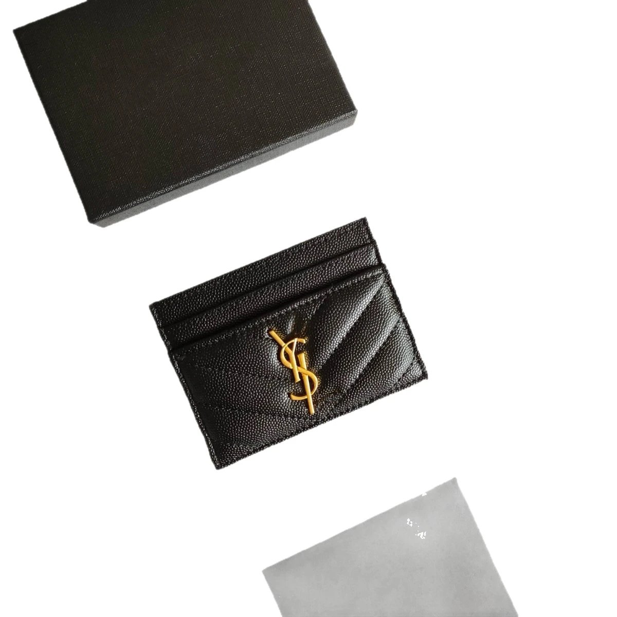 Saint Laurent Wallets & Card Holders Quilted Monogram Holder image 5
