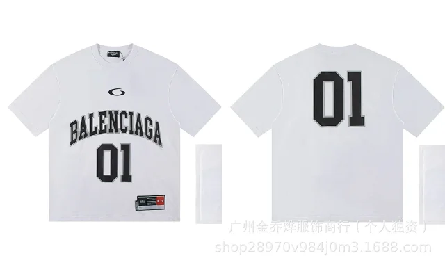 Balenciaga T-Shirts Short-Sleeve Distressed T-Shirt product detail image 29