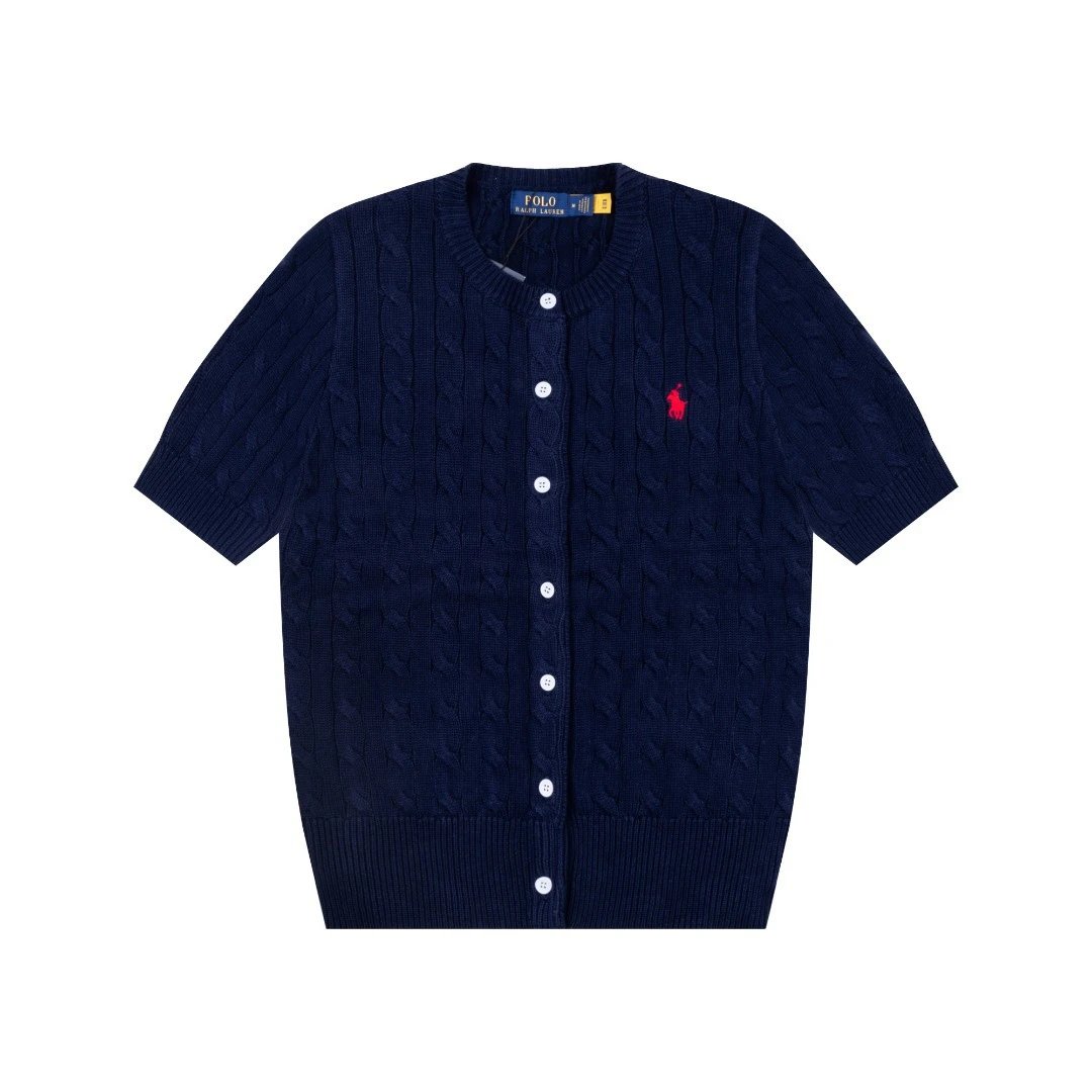 Polo Ralph Lauren Knitwear Cable-Knit Short-Sleeve Button-Front Cardigan image 4