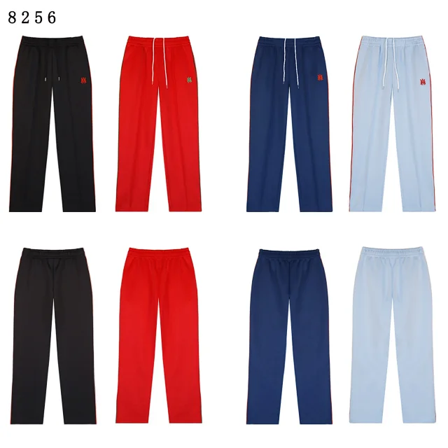 AMI Paris Trousers Drawstring embroidered-logo product detail image 2