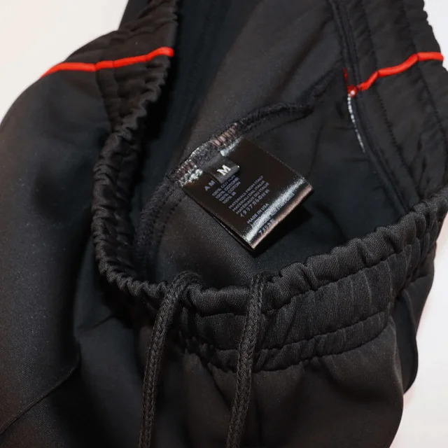 AMI Paris Trousers Drawstring embroidered-logo product detail image 3