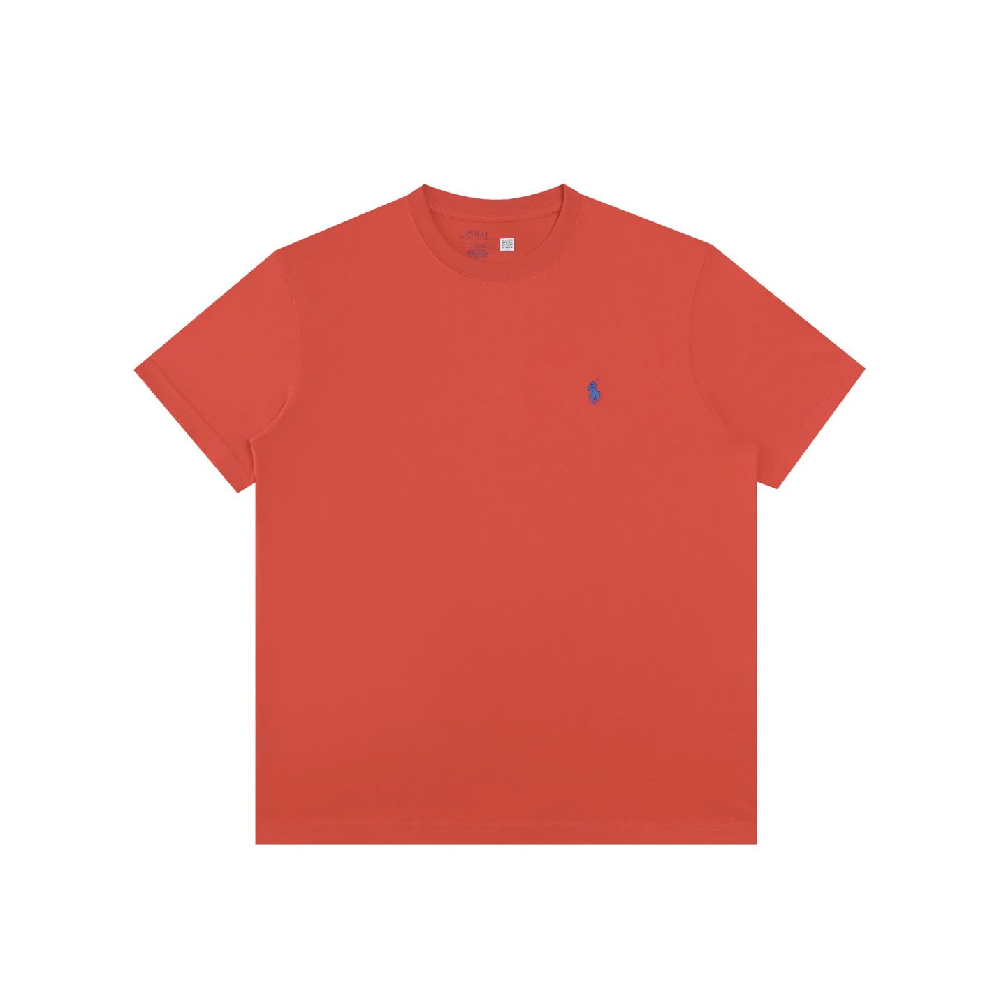 Polo Ralph Lauren T-Shirts Crew Neck Embroidered Pony Logo — Bright Red