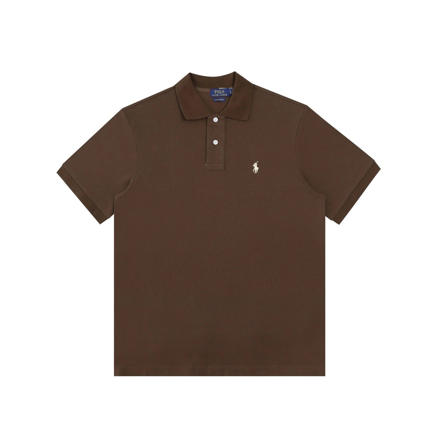 Polo Ralph Lauren T-Shirts Short-Sleeve Embroidered Pony Shirt — Brown